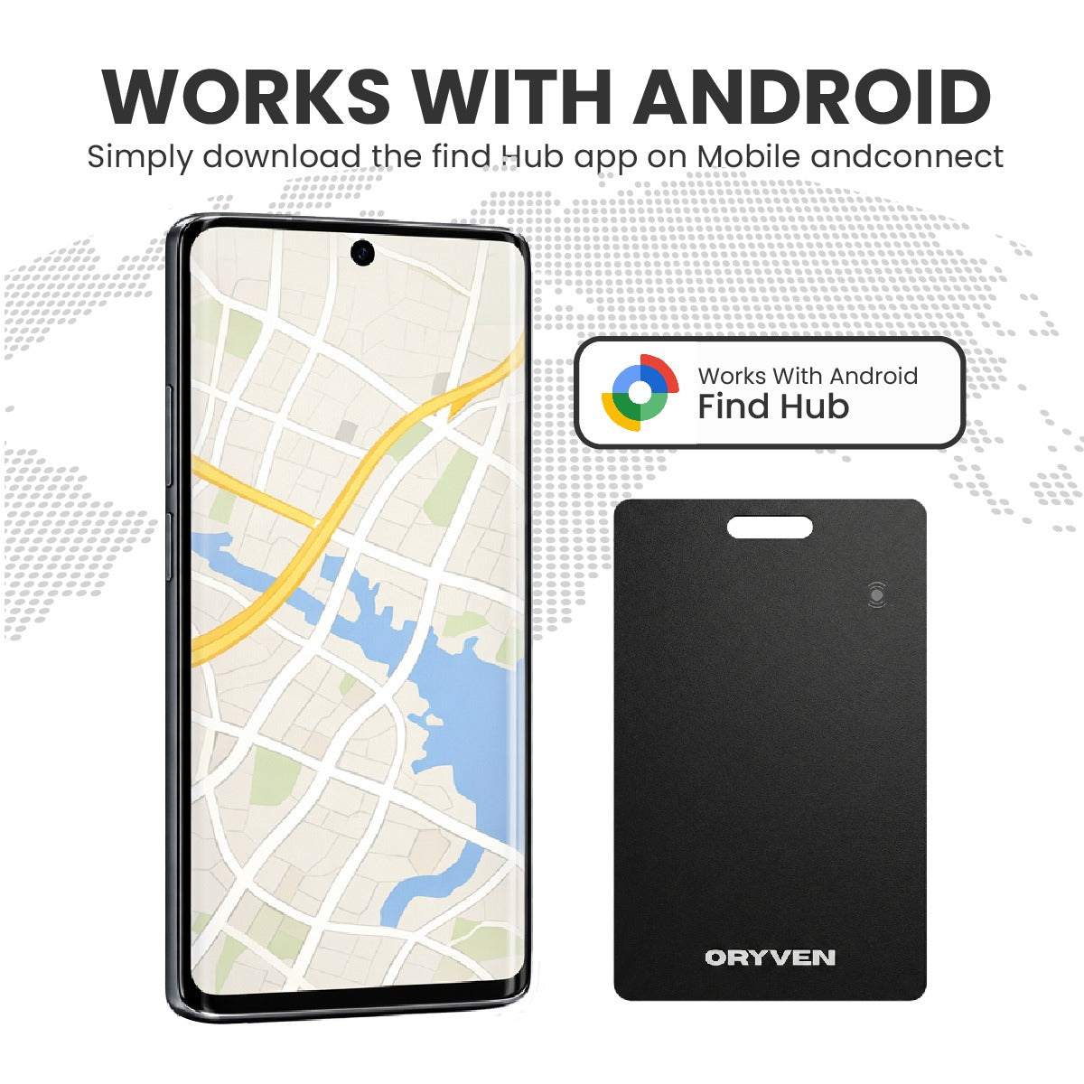 ORYVEN™  Android Smart Tracker Card