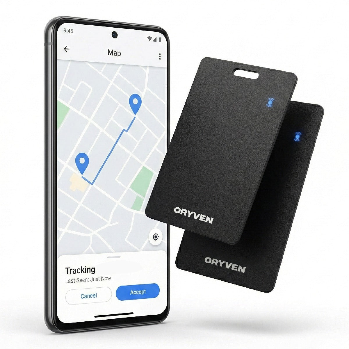 ORYVEN™  Android Smart Tracker Card