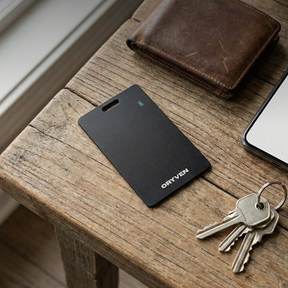 ORYVEN™  Smart Wallet Tracker Card for iOS (Apple Find My)