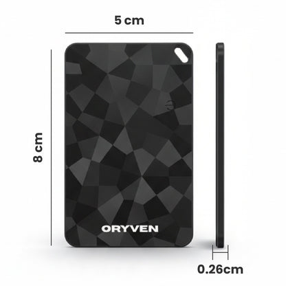 ORYVEN™  Dual-System Smart Wallet Tracker Card ( ios & Andriod )